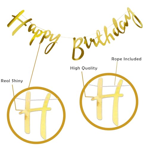 Image of Party Propz Green Birthday Decoration Kit For Boys -53 Pcs, Metallic Balloons For Decoration, Happy Birthday Banner For Kid, Celebration For Husband, Green, Golden (Cardstock, Latex)