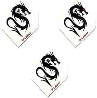 DESIGNA Black Dragon Good Fortune 100 Micron Strong Dart Flights (3 Sets - 9 Flights)
