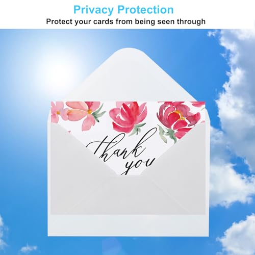 56 Pack Blank Cards and Envelopes 4.2 x 6.0 inches, White Blank Note Cards Greeting Card and Envelope Set, Folded Cardstock with Envelopes for DIY Greeting Card, Thank You Card, In image 2