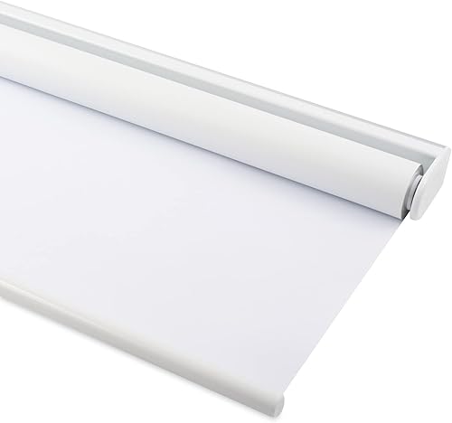 Miniatura 7 de Persianas enrollables opacas sin cordón, para oscurecer la habitación, con aislamiento térmico, fáciles de instalar, para el hogar, color blanco, 23