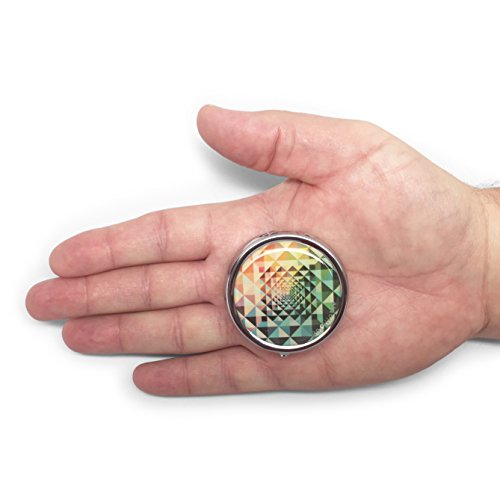 Gopillable Purse Pill Box Or Pocket Pill Box - -Decorative Kaleidoscope Case Featuring 3 Compartments For Convenient Medication Organization. #TOP4