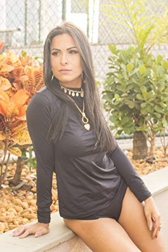 Blusa Feminina Manga Longa Com Proteção Solar Uv50 Gola Alta (Preto, G)
