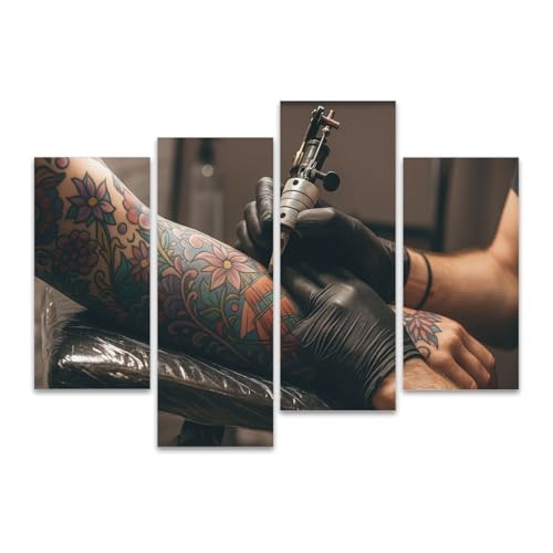 4Pcs Canvas Wall Art Framed Wall Art for Living Room