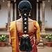 VAMA Fashion Gold Plated Bridal False Hair Choti Jada Gantalu Billalu Set Hair Ornaments Hair Jewellery Of Kunjalam