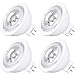 Luxrite MR16 LED Bulb GU5.3, 50W Equivalent, 12V, 5000K Bright White Dimmable, 550 Lumens, 7W LED Spotlight Bulb, 40 Degree, Energy Star & Damp Rated - Home, Landscape, and Track Lighting (4 Pack)