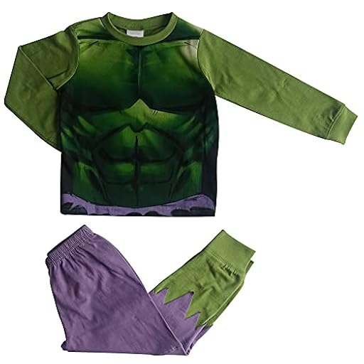 Marvel Pijama para niño Hulk, Verde, Talla 2-8 años (3-4 años, Verde) | Ya disponible en tu tienda friki favorita! En mundofriki.es!