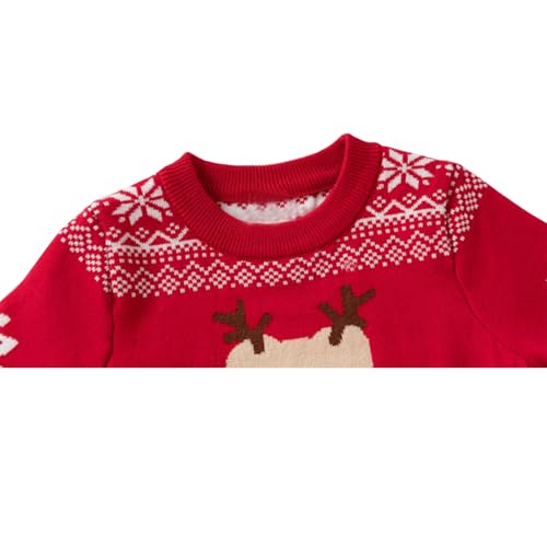 Image of Ugly Christmas Sweater for Girls Funny Xmas Knit Pullover Shirts Kids Child Holiday Jumper Tops Outfit 2-14 Years