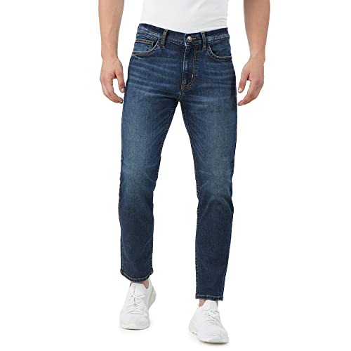 INKD Men’s Contrast Stitch Stretchable Regular Fit Jeans INKD Men’s Contrast Stitch Stretchable Regular Fit Jeans