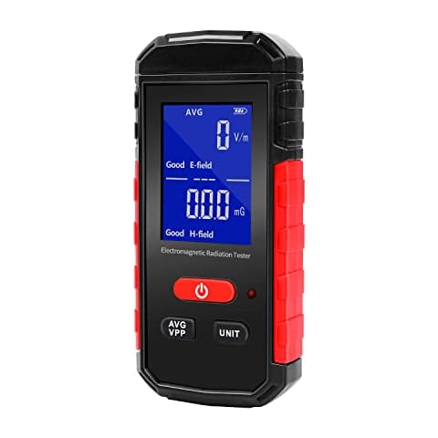 EMF Meter, Electromagnetic Radiation Detector, Rechargeable Digital EMF Tester, Electric/Magnetic Field Meter for Home Inspections, Office, Outdoor and Ghost Hunting Cover