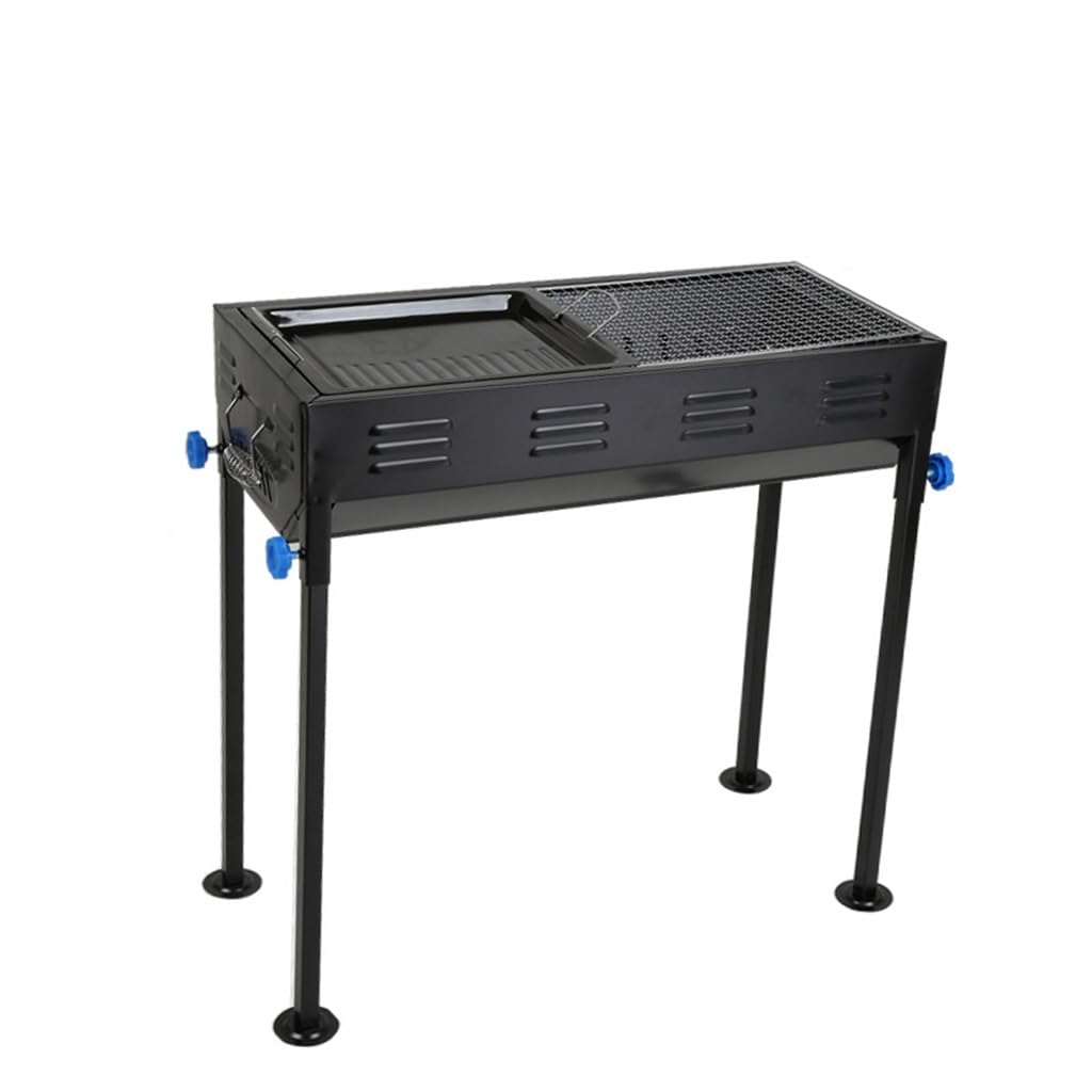 Barbecue épaissi en acier robuste avec support stable de jardin
