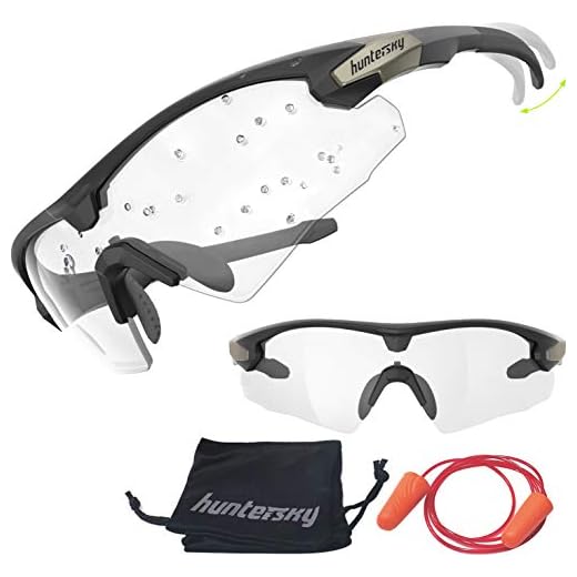 HUNTERSKY Ballistic safety Glasses men Anti Fog Hunting Shooting Safety Shooter Glasses for Men gun range glasses eye protection for men mil-prf-32432, eye pro
