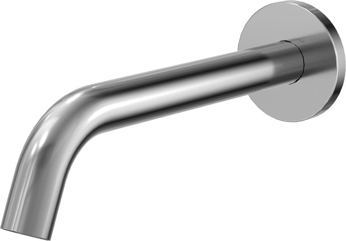 TOTO Helix Wall-Mount ECOPOWER 0.5 GPM Touchless Bathroom Faucet with Mixing Valve, 20 Second Continuous Flow, Polished Chrome - T26L53EM#CP