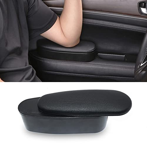 Oemassive Car Armrest Support,Abs Leather Car Door Elbow Rest Adjustable Left Arm Armrest Box Protector,Auto Door Elbow And Forearm Wrist Rest Support Storage Box Relieve Driver's Arm Fatigue (Black) #TOP21