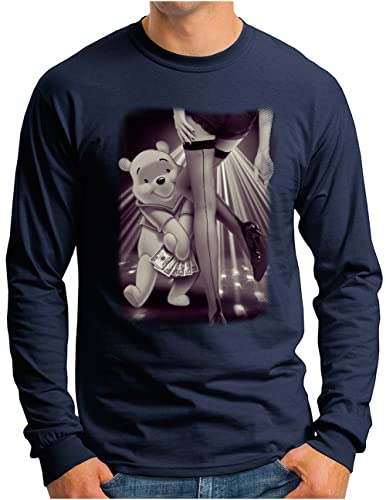 T-shirt manches longues Winnie goes Bitch Pooh Funny Parody L