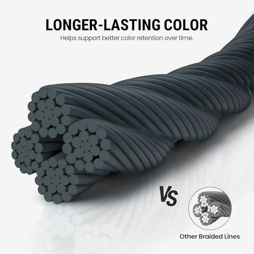 Image of Piscifun Onyx Braided Fishing Line, Superline Abrasion Resistant Braided Lines, Zero Stretch Super Strong, Low Memory, Fast Water Cutting PE Fishing Lines, 6lb-150lb