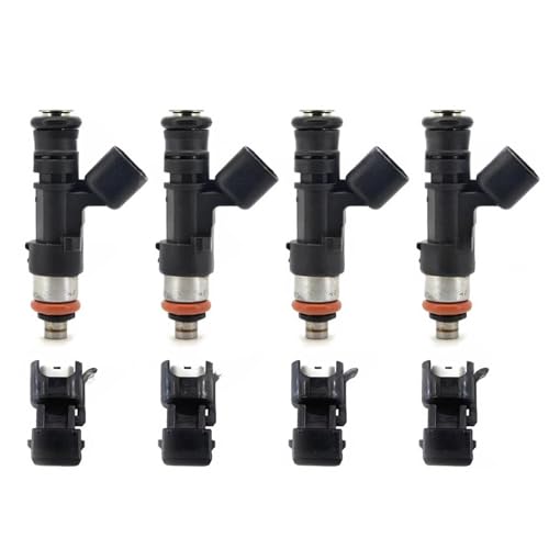 4 inyectores de combustible Bosch de 52 lb y 550 cc (0280158117) Compatible Con EV14 Audi A4 Golf Jetta Passat