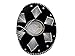 Mariachi Sombrero, Black & Silver, Adult Size