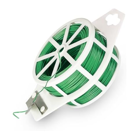 Twist Tie,plant Ties,492ft (150m) green cable ties with Cutter,Garden Plant Ties Reusable,Green Twist Ties for Gardening Climbing Plants, flowers,Tomatoes Vines,Indoor Outdoor Home and Office Use Cover