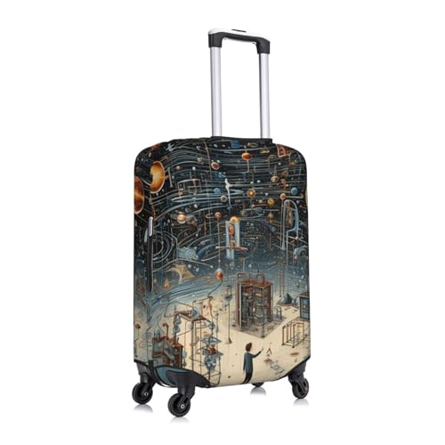 Physics Print Print Elastic Washable Baggage Protector Universal Suitcase Cover Travel Luggage Cover3