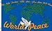 3'x5' WORLD PEACE FLAG, map earth globe un united nations