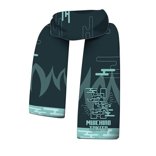 Satdflie Demon Slayer écharpe chaude pour hommes femmes hiver/automne anime imprimé douce confortable unisex écharpes cosplay accessoires cadeau pour les fans noël, style/23