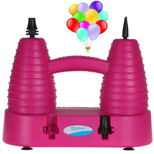 OriGlam® Electric Household Balloon Inflator Electric Balloon Pump with Two Nozzles for Regular and Magic Balloons