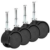 4-Pack Caster Wheels Compatible with Shop Vac Vacuum Cleaner, Durable and Easy to Install for Enhanced Mobility and Stability