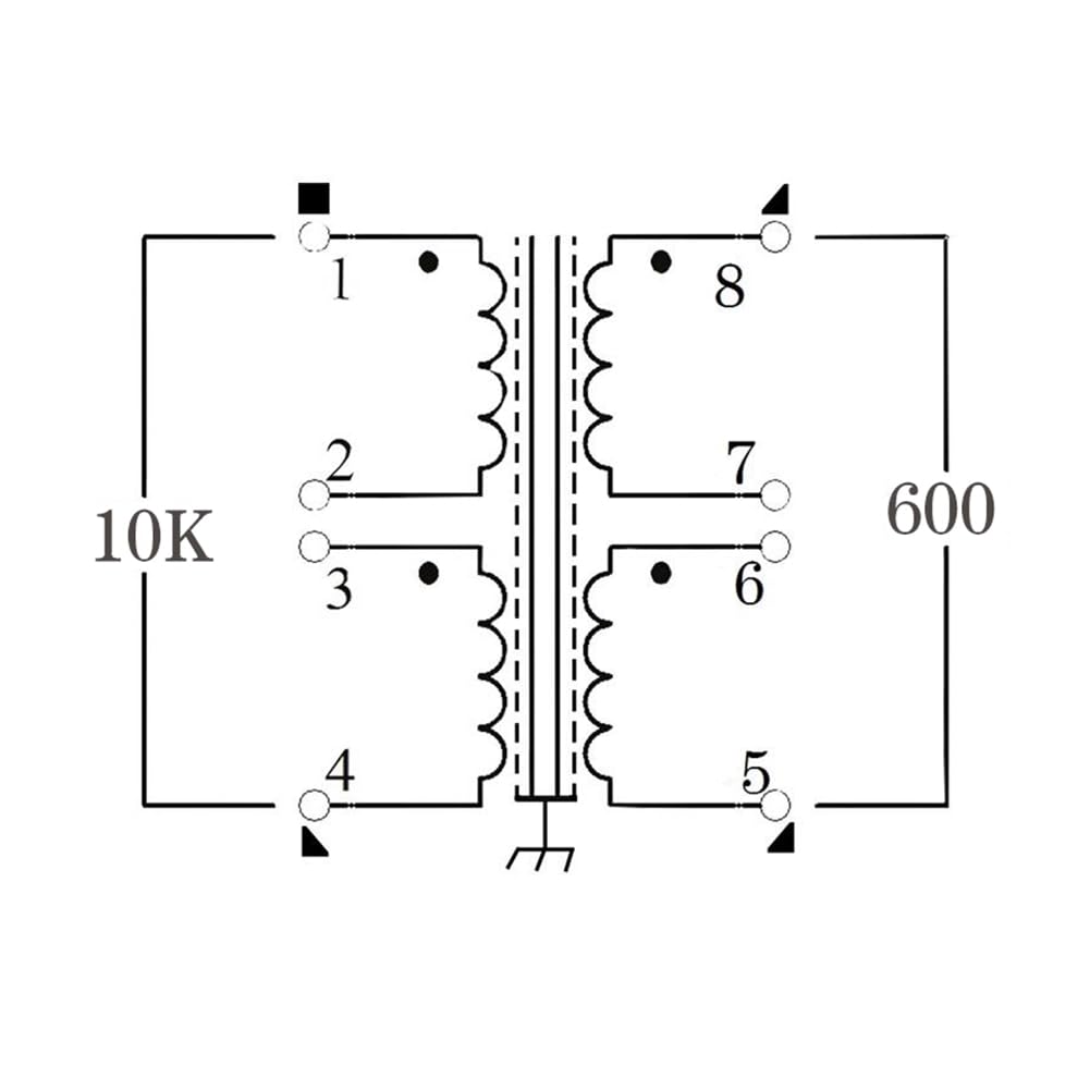 Transformador de Audio 600:10K, Amplificador de Audio, Transformador de Aislamiento, Aislador de Audio, Transformador de Audio Permalloy