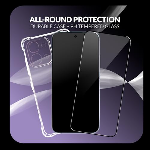 Image of ShieldTech Back Cover Case + Screen Protector for Oppo F31 5G | 360 Degree Protection | Transparent Mobile Phone Back Case Cover for Oppo F 31 / F31 5G | TPU Transparent Back Cover Case