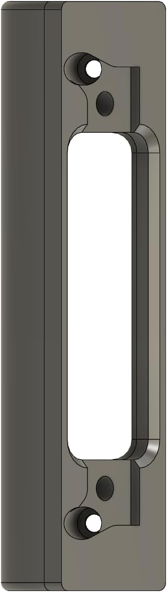 Angled Doorbell Mount compatible with Eufy E340 Security Video Doorbell (50-Degree, Black)