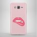 Produktbild IQCases Bite Lip Lipa Lippen Telefon Rosa Fall Deckung Schutz Dua Neues Modell für Samsung J7 2015 (J700F J700M)