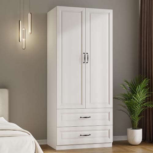 White 75-Inch Wardrobe