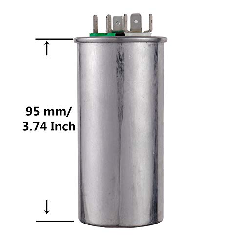 Bojack BJ-CAP370-455 45+5Uf 45/5Mfd ±6% 370V Cbb65 Dual Run Circular Start Capacitor thumb #2