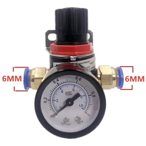Regulador AR2000 G1/4 de presión para compresor con acople de 6mm 3