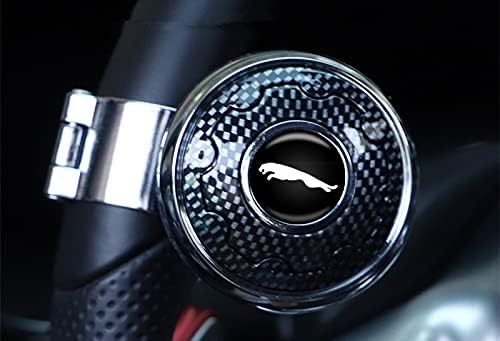 Cxy 各種モデル ハンドルスピンナー 自動車ハンドルノブ 360度回転 車用パワーハンドルノブ 自動車 後退 転向 回転 片手操作 省力 通用型 補助 車 ハンドルメタルボールベアリング カー用品 ベアリング インテリア カーボンファイバーカラー Jaguarジャガー