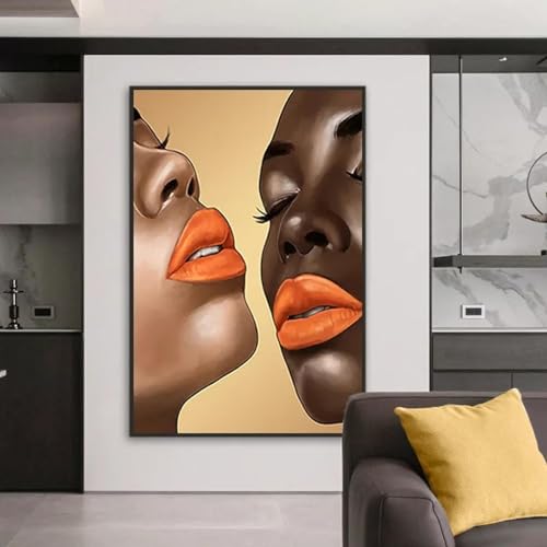 Peintures murales de salon femme noire de haute qualité