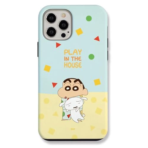 iPhone14 p N񂿂 op[^ 2d\ n[h P[X y{甭z CrayonShinchan Play S1 Armor Case ACtH 14 Ή TPU + PC LN^[ Jo[ pW} 񂿂 