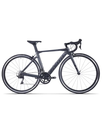KOOTU Carbon Road Bike,700C Wheels Commuter Bicycle for Men and Women,Racing Bicycle with Shimano 105 R7000 22S Speeds Groupset Ultra-Light Bicycle
