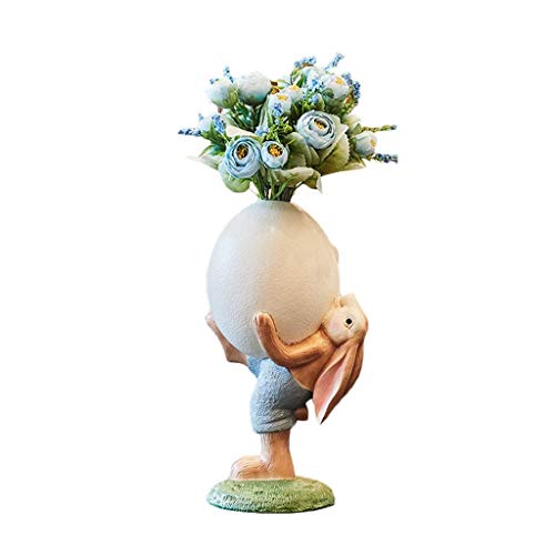 Sculpture Lapin Américain Vases à Fleurs Salon Meuble TV Maison
