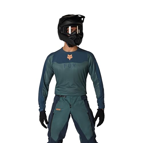 Image of Fox Ranger Off-Road Motocross Jersey, Green/Blue, XL