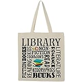 inktastic Library Books Reading Librarian Gift Tote Bag