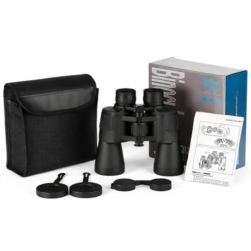 ZORIVA 10x50 Magnification Professional High-Power Binoculars for Adults – HD Vision with 50mm...