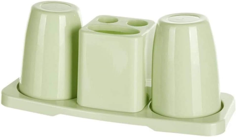 Household Toothbrush Holder, Plastic Multifunctional, Mouthwash Cup Set(Gray)