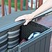 Lifetime 60089 Deck Storage Box, 116 gallon, brown