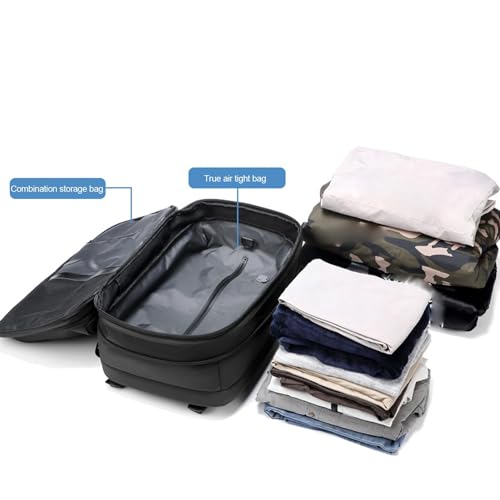 Sac à dos de compression sous vide extensible 60L imperméable avec antivol