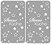 Produktbild WENKO Herdabdeckplatte Universal Sterneküche Grau - 2er Set, Kochplattenabdeckung und Glas-Schneidebrett für alle Herdarten, Gehärtetes Glas, 30 x 1.8-4.5 x 52 cm, Grau
