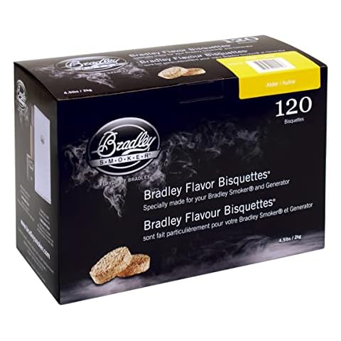 Bradley Smoker Bisquettes for Grilling and BBQ, Alder Special Blend, 120 Pack Cover