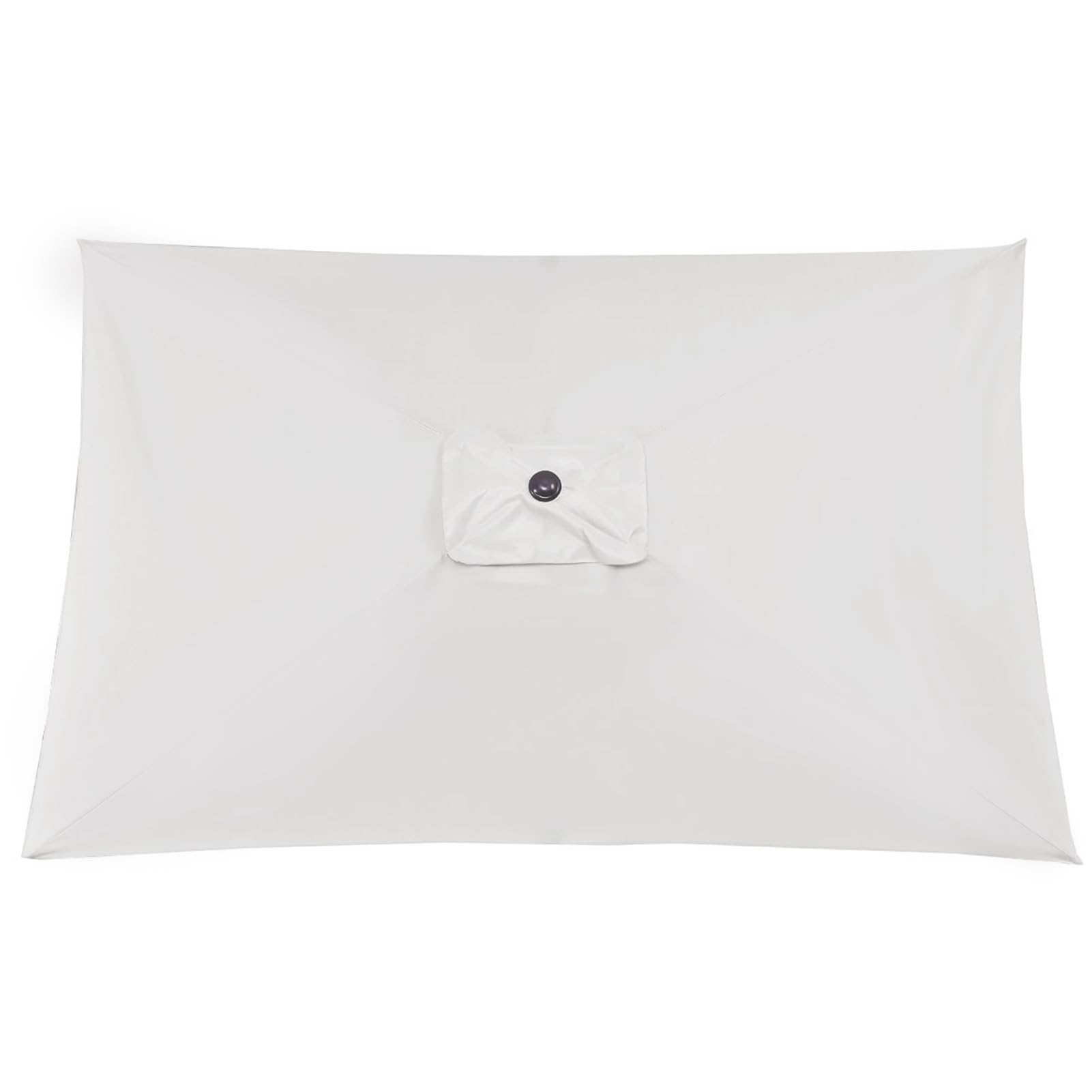 Patio Umbrella Replacement Canopy for 6 Ribs 10 x 6.5 FT Rectangle Parasol Top Fabric Cover Umbrella Canopy Replacement Cloth Waterproof Market Offset Umbrella Replacement Covers for Garden Yard