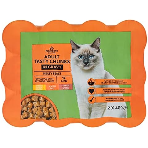 Morrisons Cat Food with Meat in Gravy Cover