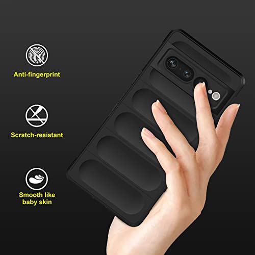 Image of Amazon Brand - Solimo Mobile Cover for Google Pixel 7 Pro 5G (Silicone Black)
